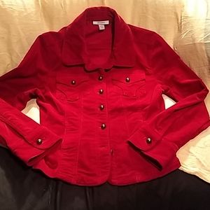 Medium Red Dressbarn Jacket
